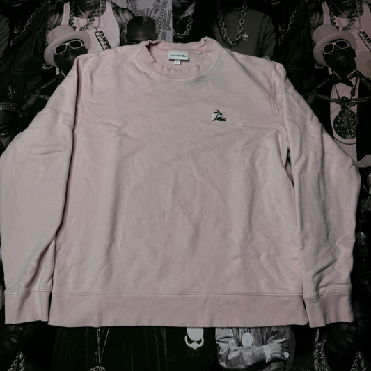 Lacoste Men’s Crewneck Size XL Pink