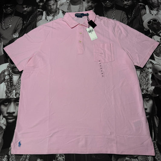 NWT Polo Ralph Lauren Classic Fit Mesh Polo Pink XL