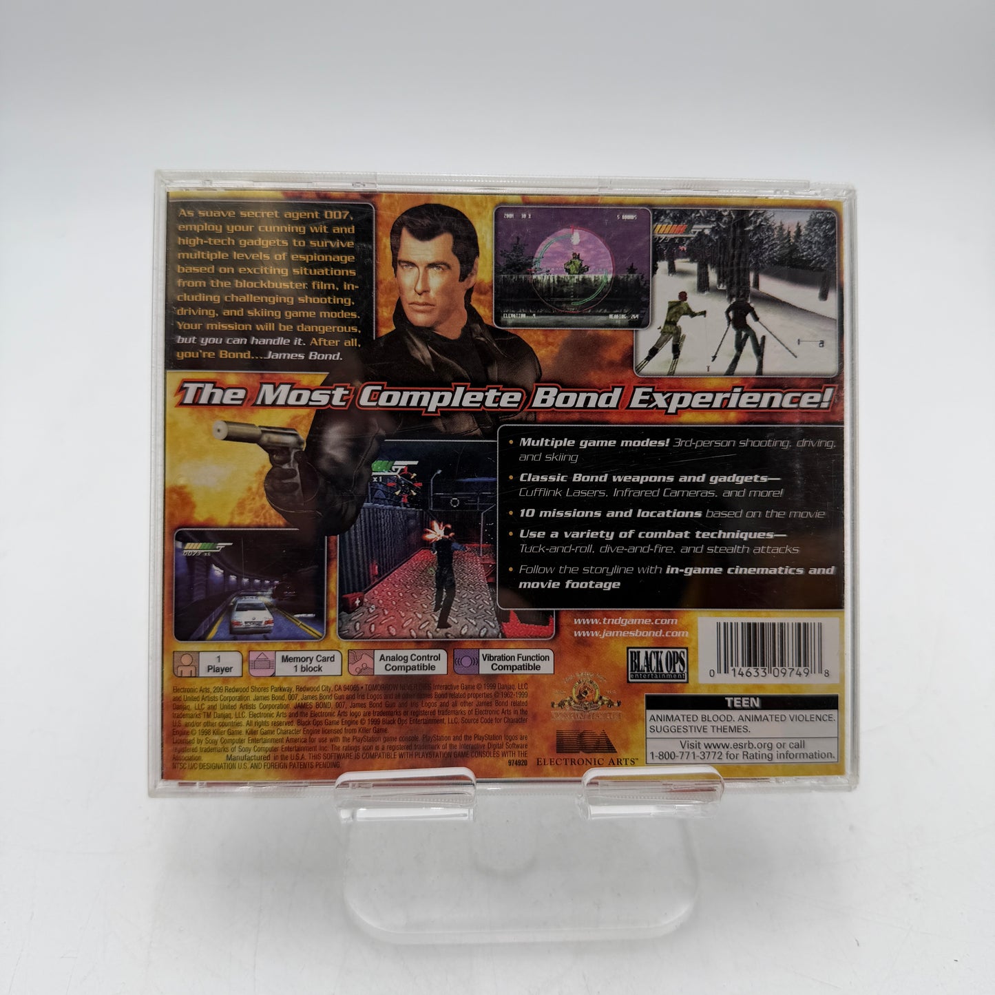 PlayStation 007 Tomorrow Never Dies PS1 Complete w/ Case Manual Inserts