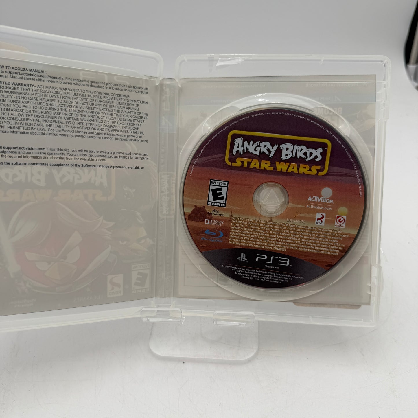 PlayStation 3 Angry Birds Star Wars Video Game Complete with Case, Manual & Inserts PS3