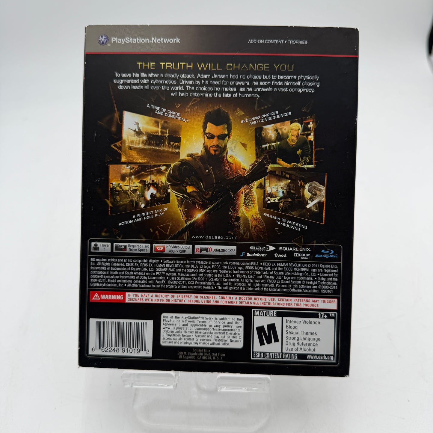 PlayStation 3 Deus Ex: Human Revolution Used Video Game Complete CIB Tested Works