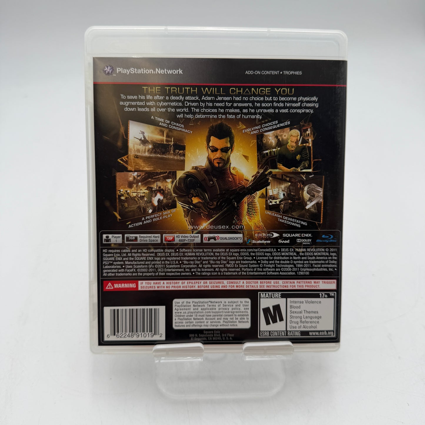 PlayStation 3 Deus Ex: Human Revolution Used Video Game Complete CIB Tested Works