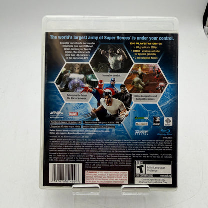 PlayStation 3 Marvel Ultimate Alliance Video Game CIB w/ Case & Manual