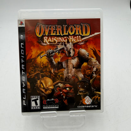 PlayStation 3 Overlord: Raising Hell Used Video Game Complete w/ Case, Manual & Inserts