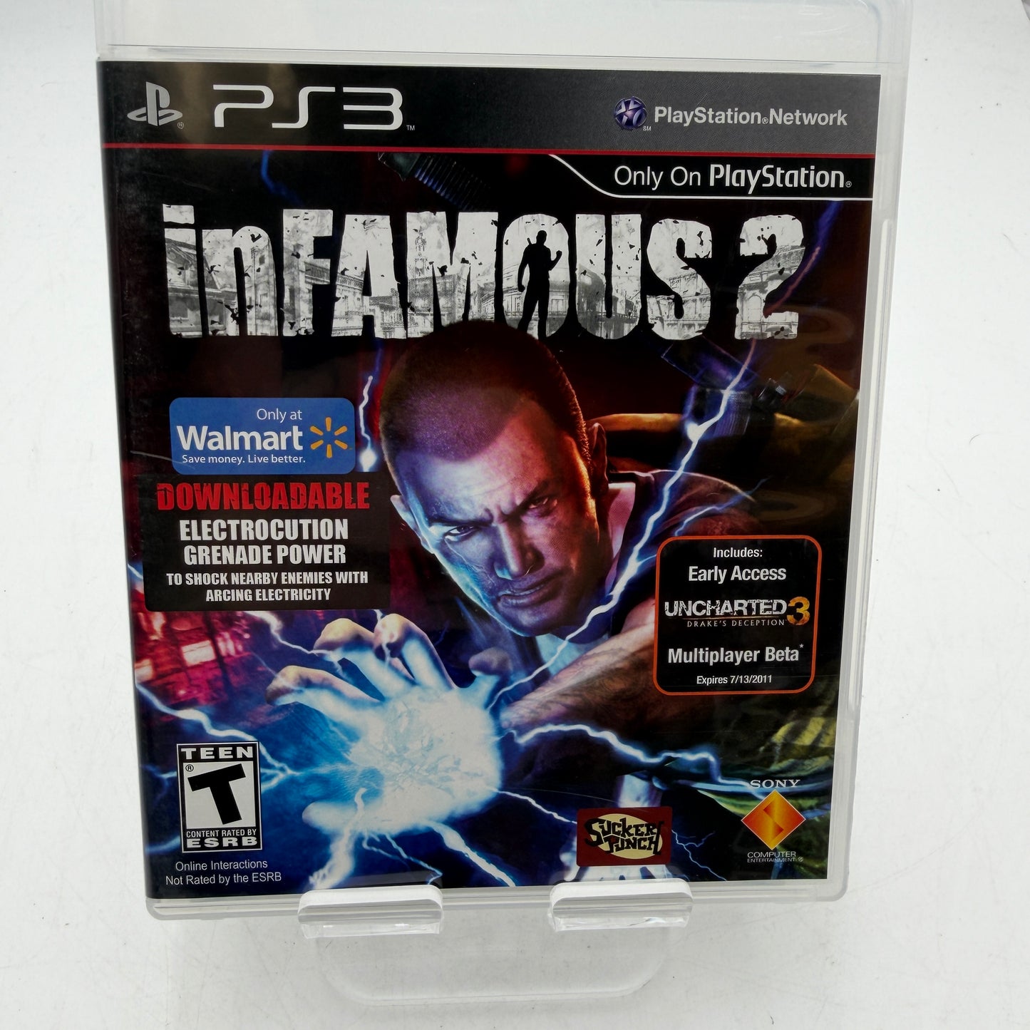 PlayStation 3 inFAMOUS 2 Video Game Complete CIB Tested Works Great PS3