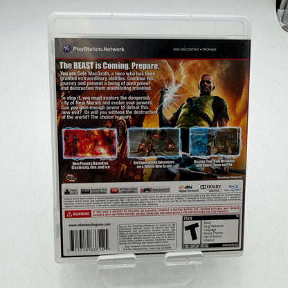 PlayStation 3 inFAMOUS 2 Video Game Complete CIB Tested Works Great PS3