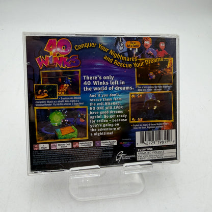PlayStation 40 Winks PS1  Video Game CIB