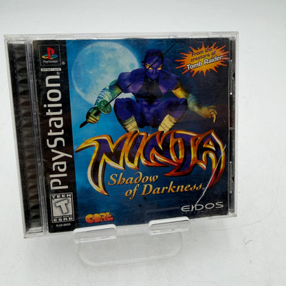PlayStation Ninja Shadow of Darkness Video Game Complete w/ Case, Manual & Inserts
