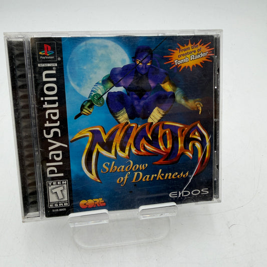 PlayStation Ninja Shadow of Darkness Video Game Complete w/ Case, Manual & Inserts