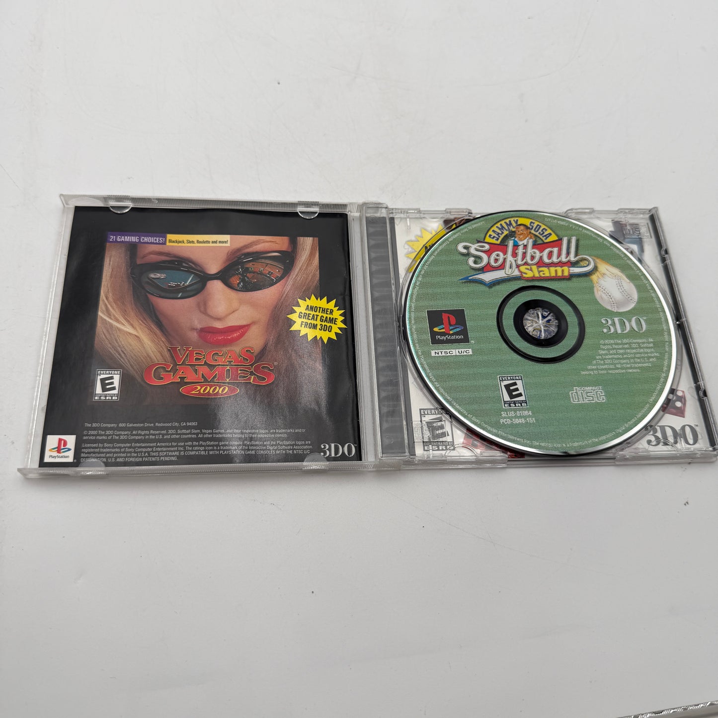 PlayStation PS1  Sammy Sosa's Softball Slam Complete with Case, Manual, and Inserts