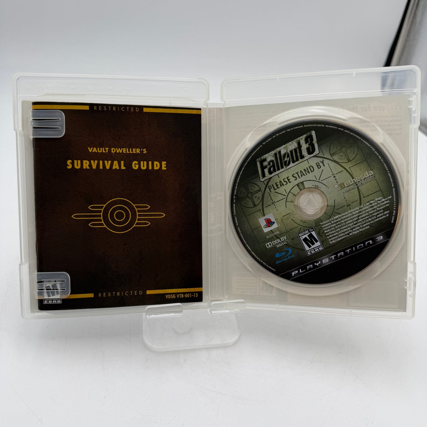 Playstation 3 Fallout 3 Video Game Complete with Case, Manual & Inserts