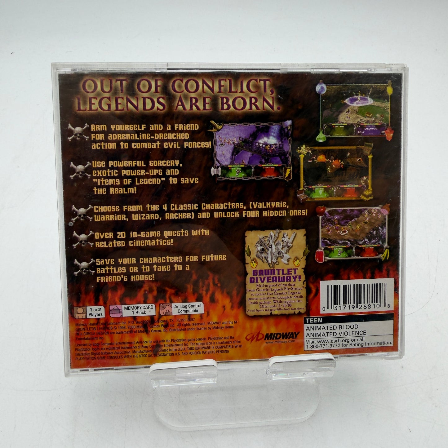 Playstation Gauntlet Legends Video Game PS1