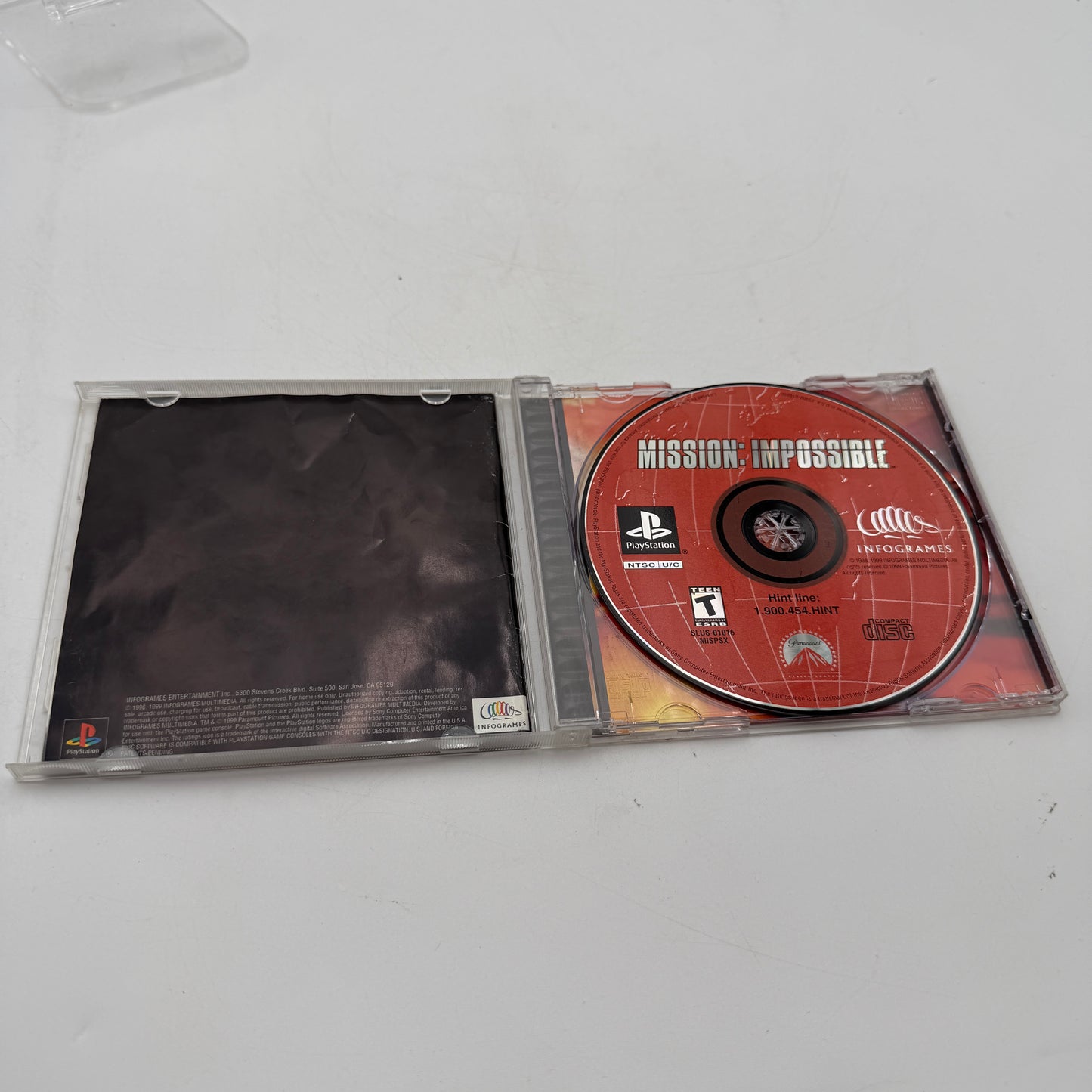 Playstation Mission Impossible Video Game CIB PS1