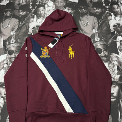 NWT Polo Ralph Lauren Big Pony Fleece Rugby Hoodie Small