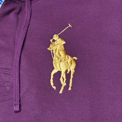 NWT Polo Ralph Lauren Big Pony Fleece Rugby Hoodie Small