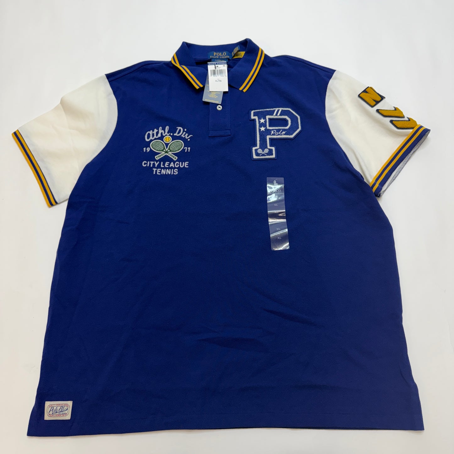 Polo Ralph Lauren City League Tennis Polo Shirt Men's XXL Royal Blue