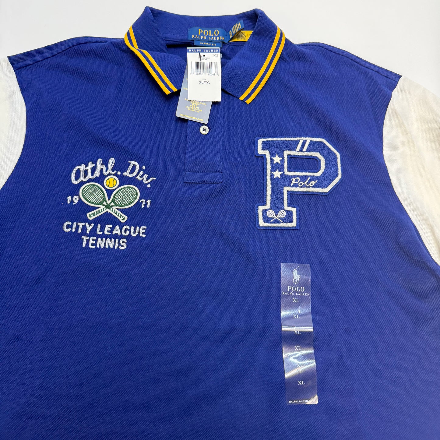 Polo Ralph Lauren City League Tennis Polo Shirt Men's XL Royal Blue NWT