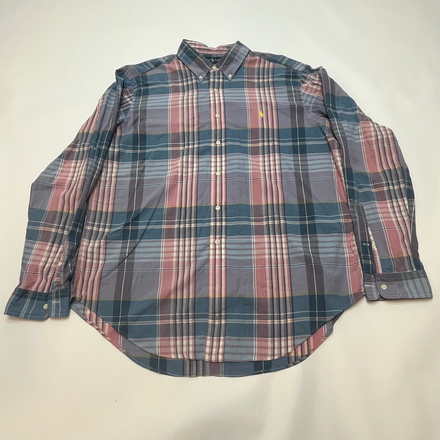 Vintage Polo Ralph Lauren Classic Fit Long Sleeve Button Up Shirt XL Plaid