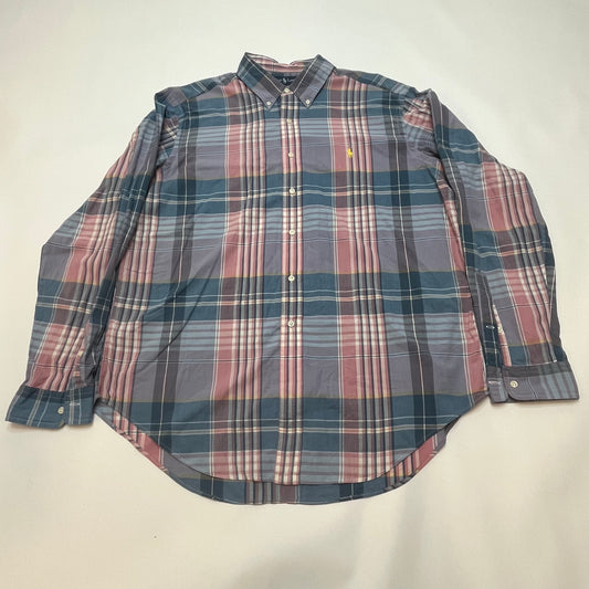 Vintage Polo Ralph Lauren Classic Fit Long Sleeve Button Up Shirt XL Plaid