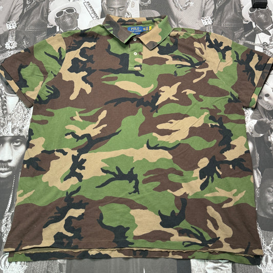 Polo Ralph Lauren Classic Fit Camo Mesh Polo sz XXL 446968