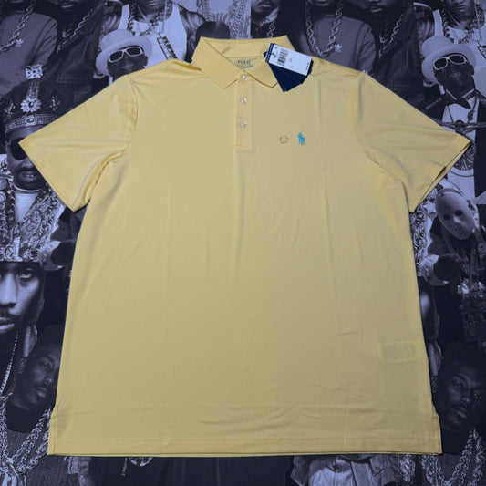 NWT Polo Ralph Lauren Classic Fit Performance Polo Shirt Large Yellow