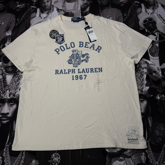 Polo Ralph Lauren Classic Fit Polo Bear Jersey T-Shirt XL Creme