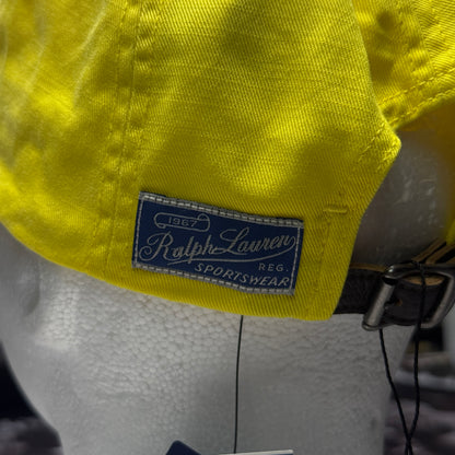 NWT Polo Ralph Lauren Classic Sport Long Bill RL-67 Sportswear Cap Yellow