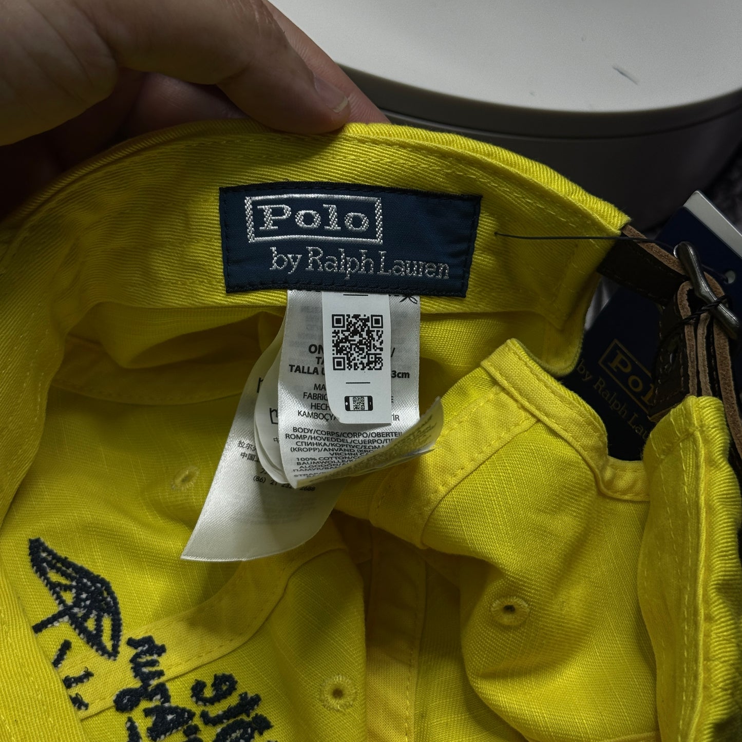 NWT Polo Ralph Lauren Classic Sport Long Bill RL-67 Sportswear Cap Yellow