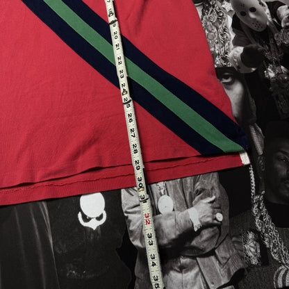 Polo Ralph Lauren Custom Fit Big Pony Banner Stripe Cotton Mesh Rugby Shirt XL