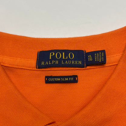 Polo Ralph Lauren Custom Slim Fit Pique Gold XL Orange Used