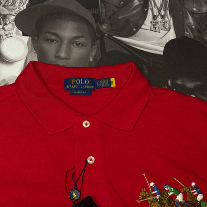 NWT Polo Ralph Lauren Custom Slim Fit Triple-Pony Polo Shirt Size Large