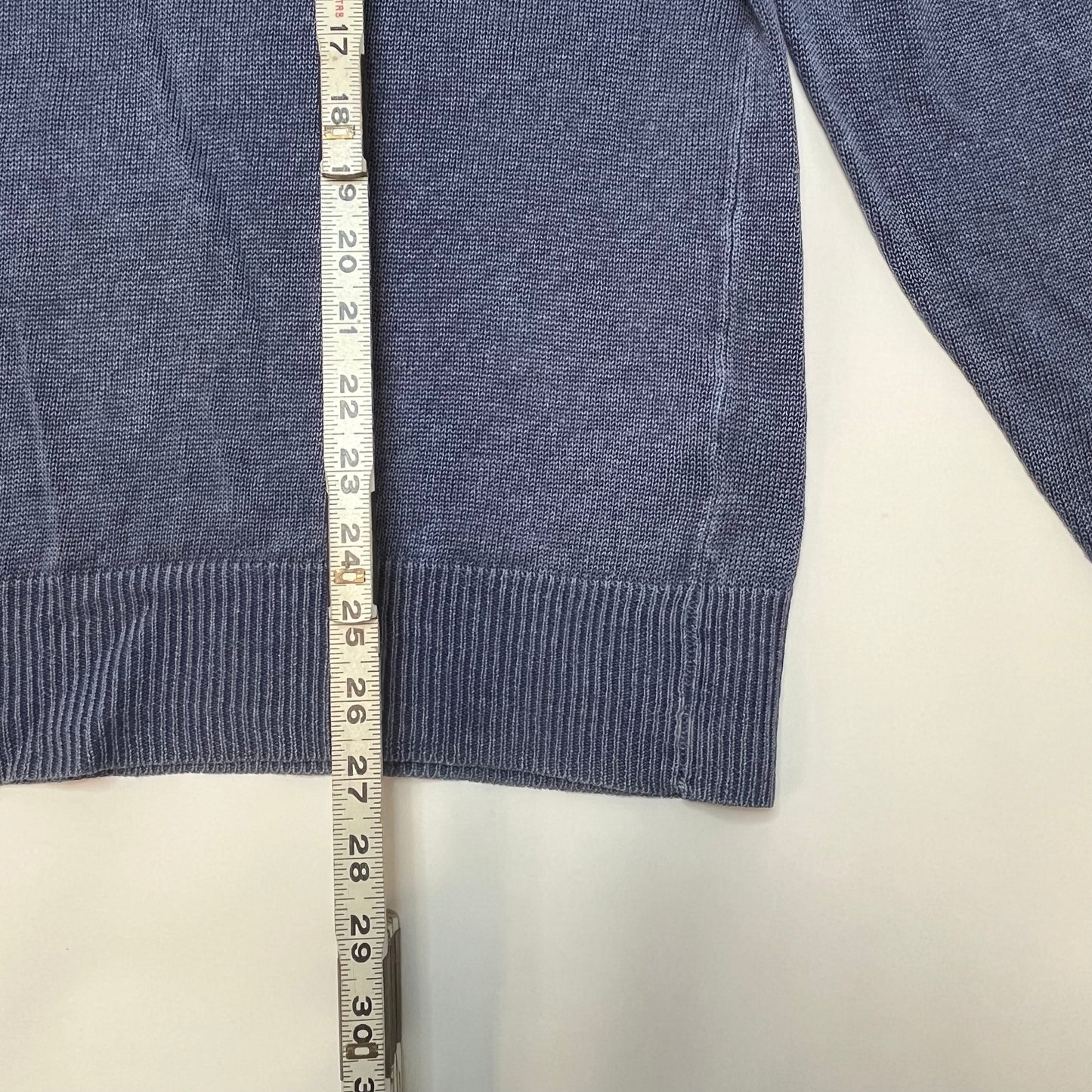 Vintage Polo Ralph Lauren Indigo Linen Pullover Hoodie Large