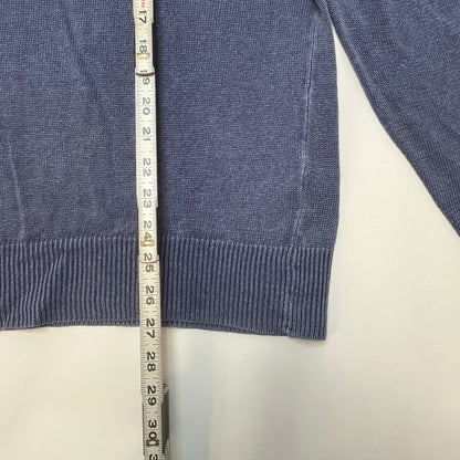 Vintage Polo Ralph Lauren Indigo Linen Pullover Hoodie Large