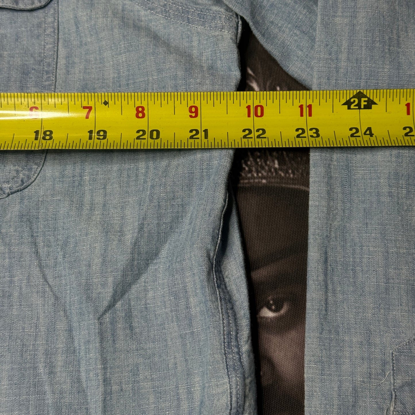 NWT Polo Ralph Lauren Men's Cotton Classic-Fit Chambray Graphic Workshirt