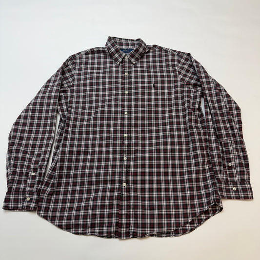 Polo Ralph Lauren Vintage Men's Button-Down Shirt XL Classic Fit Plaid Tartan