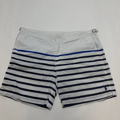 Polo Ralph Lauren Men's Swim Trunks Blue White Navy Striped Nautical