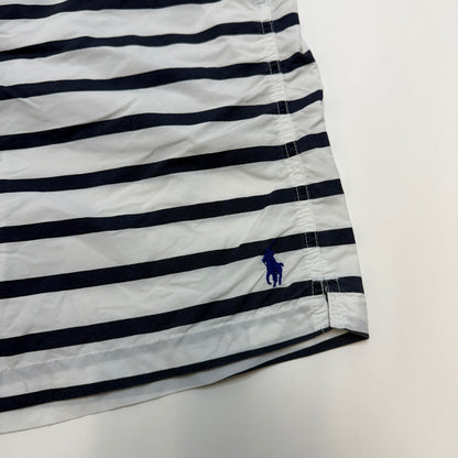 Polo Ralph Lauren Men's Swim Trunks Blue White Navy Striped Nautical