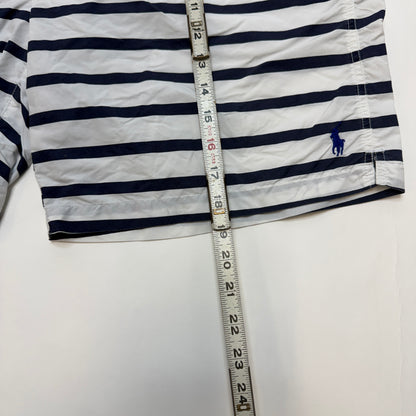 Polo Ralph Lauren Men's Swim Trunks Blue White Navy Striped Nautical
