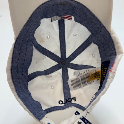 Polo Ralph Lauren Paint-Splatter Twill Ball Cap White 197078794754