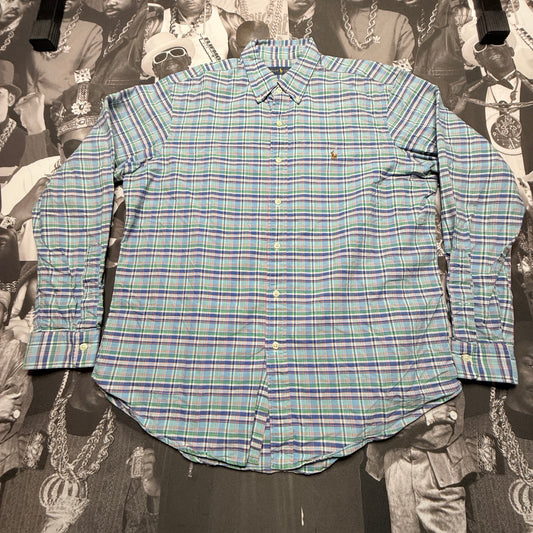 Polo Ralph Lauren Plaid Button Up Long sleeve Shirt sz XL