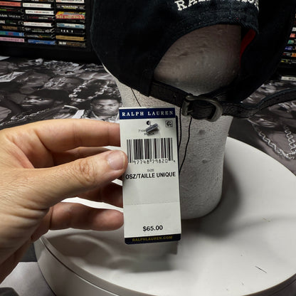 NWT Polo Ralph Lauren Polo Bear Twill Ball Cap Black