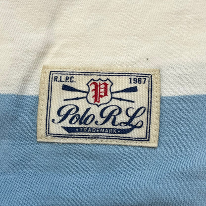 Polo Ralph Lauren RLPC Men's Short Sleeve Crest Shirt XL Blue White READ