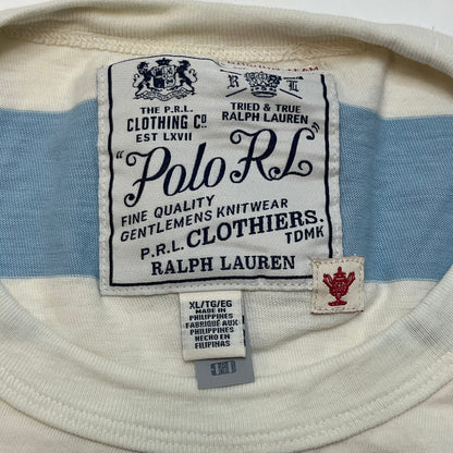 Polo Ralph Lauren RLPC Men's Short Sleeve Crest Shirt XL Blue White READ