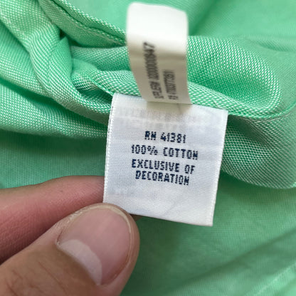 Polo Ralph Lauren Slim Fit Chambray Oxford Men's Shirt XL Green Used