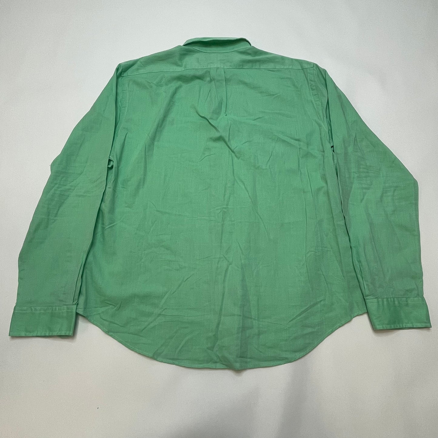 Polo Ralph Lauren Slim Fit Chambray Oxford Men's Shirt XL Green Used