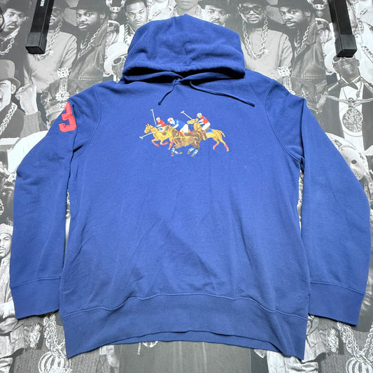 Polo Ralph Lauren Triple-Pony Fleece Hoodie SZ XL