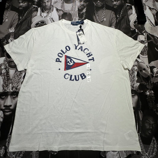 Polo Ralph Lauren Yacht Club T-Shirt Size XL White 710904184001