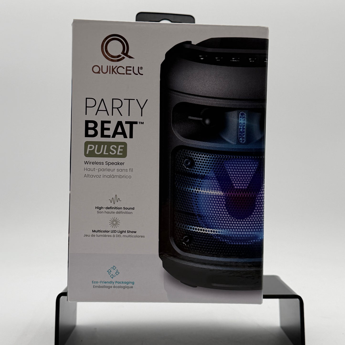 Quikcell Party Beat Pulse Speaker Black Used with Box