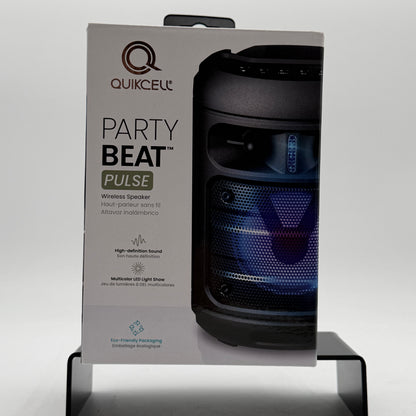Quikcell Party Beat Pulse Speaker Black Used with Box