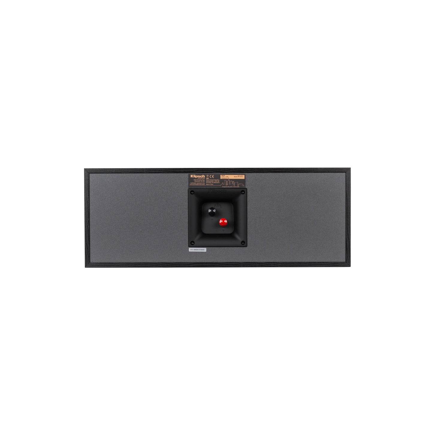 Klipsch Reference R-52C Two-Way Center Channel Speaker Black New In Box